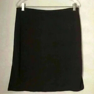 Vtg New York&Co Black Stretch Polyester Skirt Women M